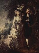 Thomas Gainsborough Der Morgenspaziergang oil painting reproduction